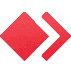 AnyDesk logo, red geometric design